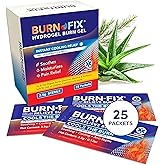 BurnFix Burn Gel - 3.5g Per Packet | Soothing Hydrogel Burn Cream for Instant Cooling Sensation | Ideal Burn Gel Packets for 