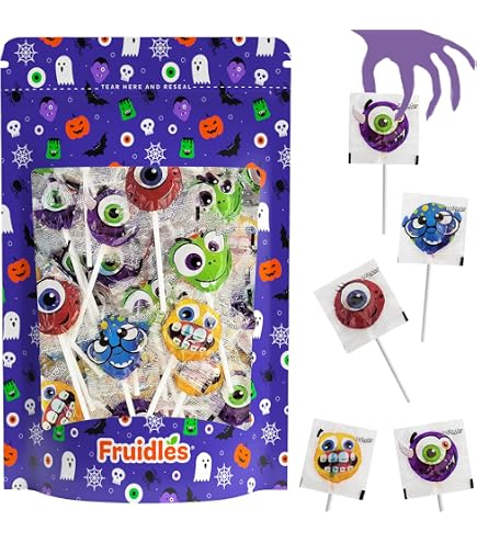 Amazon.com : Disney Pixar Monsters Inc. Lollipop Rings, Individually  Wrapped Sully and Mike Wazowski Character Suckers, Birthday Party Treats,  18 Count : Grocery & Gourmet Food