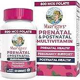 MaryRuth Organics Prenatal Vitamins for Women | USDA Organic Prenatal Gummies | Postnatal Vitamins for Women Breastfeeding | Methylfolate 800 mcg DFE | Iodine | Vegan | Non GMO | 30 Servings