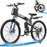 FLYRUN Folding Electric Bike for Adults - Peak 750W Motor Ebikes, Foldable Electric Bike with 48V Removable Battery, Up to 20