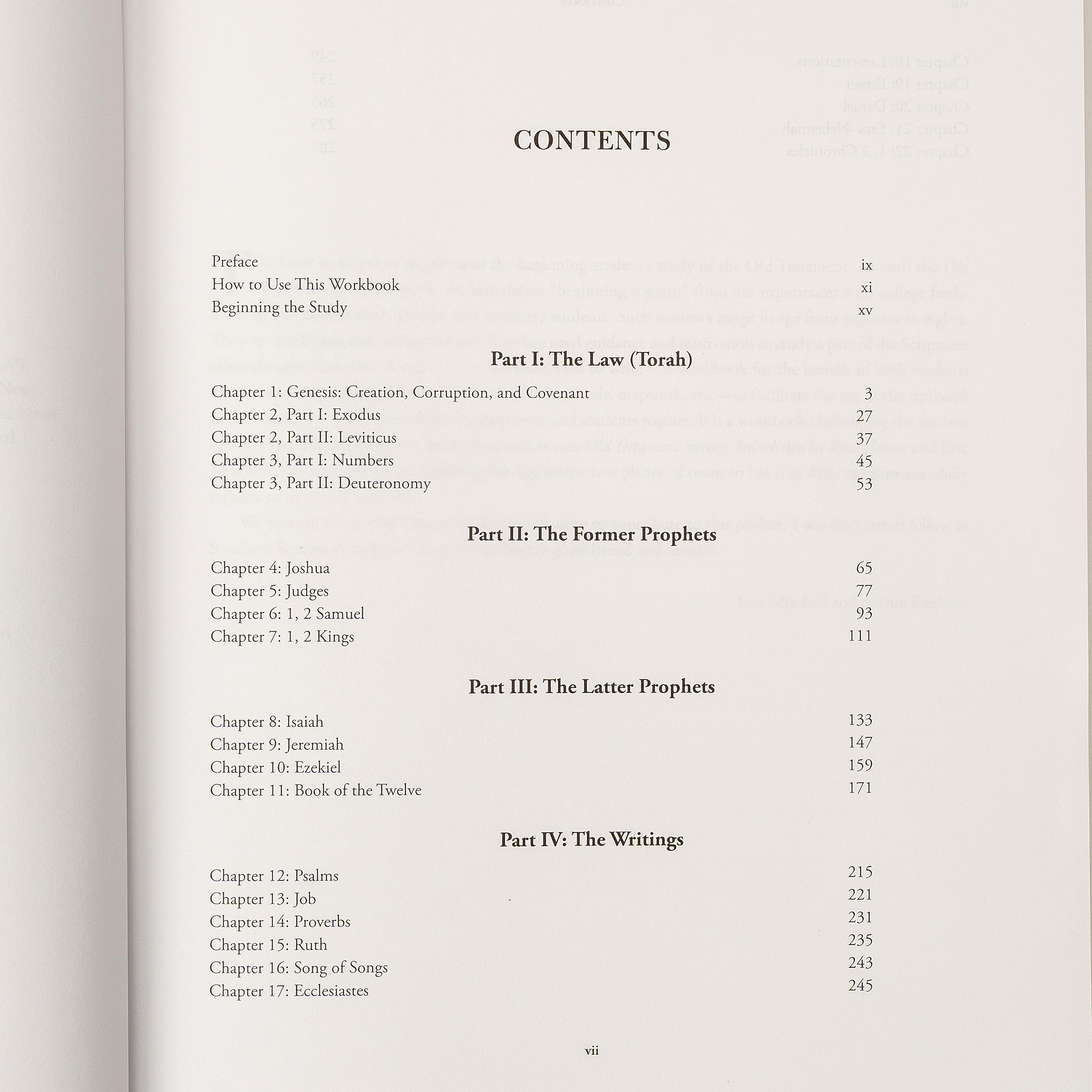 Old Testament Survey Workbook