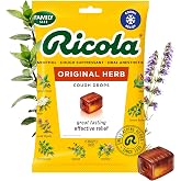 Ricola Original Herb Cough Drops, 45 Count, Cough Suppressant &amp; Throat Relieving Drops with Naturally Sourced Menthol, Pleasing Herbal Taste for Coughs &amp; Throat Irritation Symptom Relief