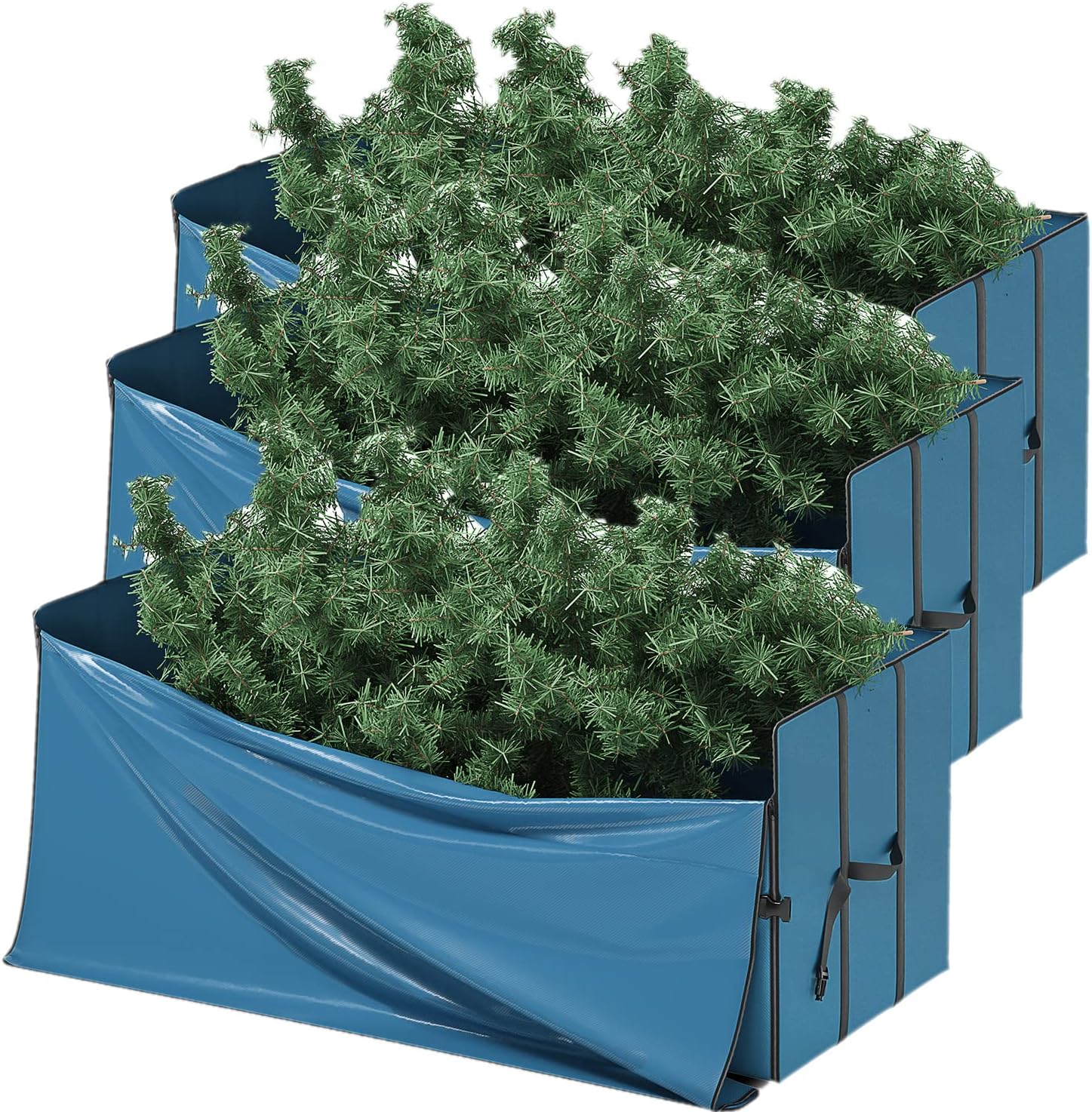 Holiday Décor Storage - StorageBud Christmas 3 Pack Tree Storage Bag - Fits Up to 7.5. ft. Tall Holiday Artificial Disassembled Trees with Durable Reinforced Handles & Dual Zipper - Waterproof Material with Wide Opening