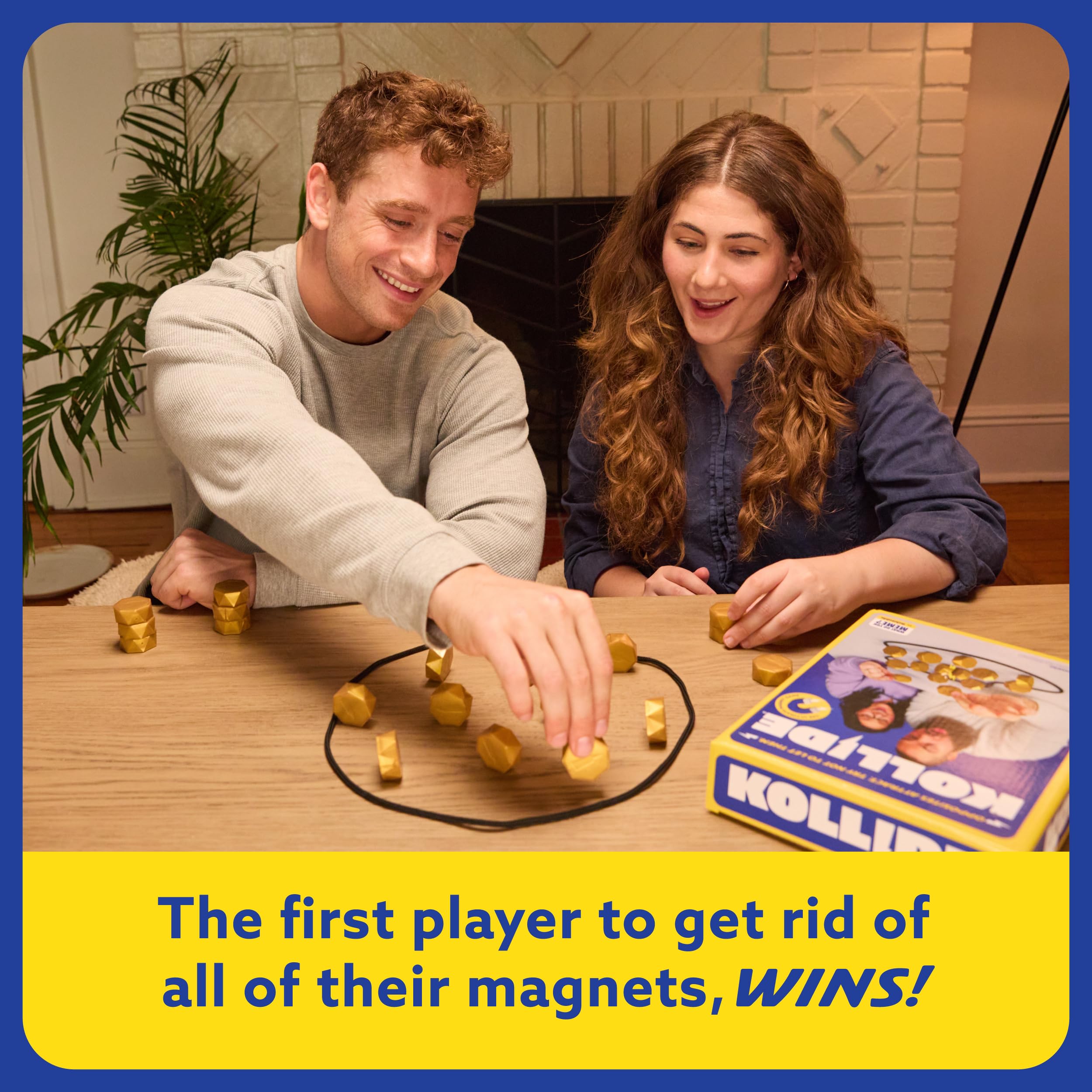 Kollide By Relatable, Exciting Magnetic Game For Family Game Night, Great Fun Games For Kids, Includes 1 Rope, 20 Magnets, And Instructions, Perfect Stocking Stuffers, Thanksgiving Activities for Kids