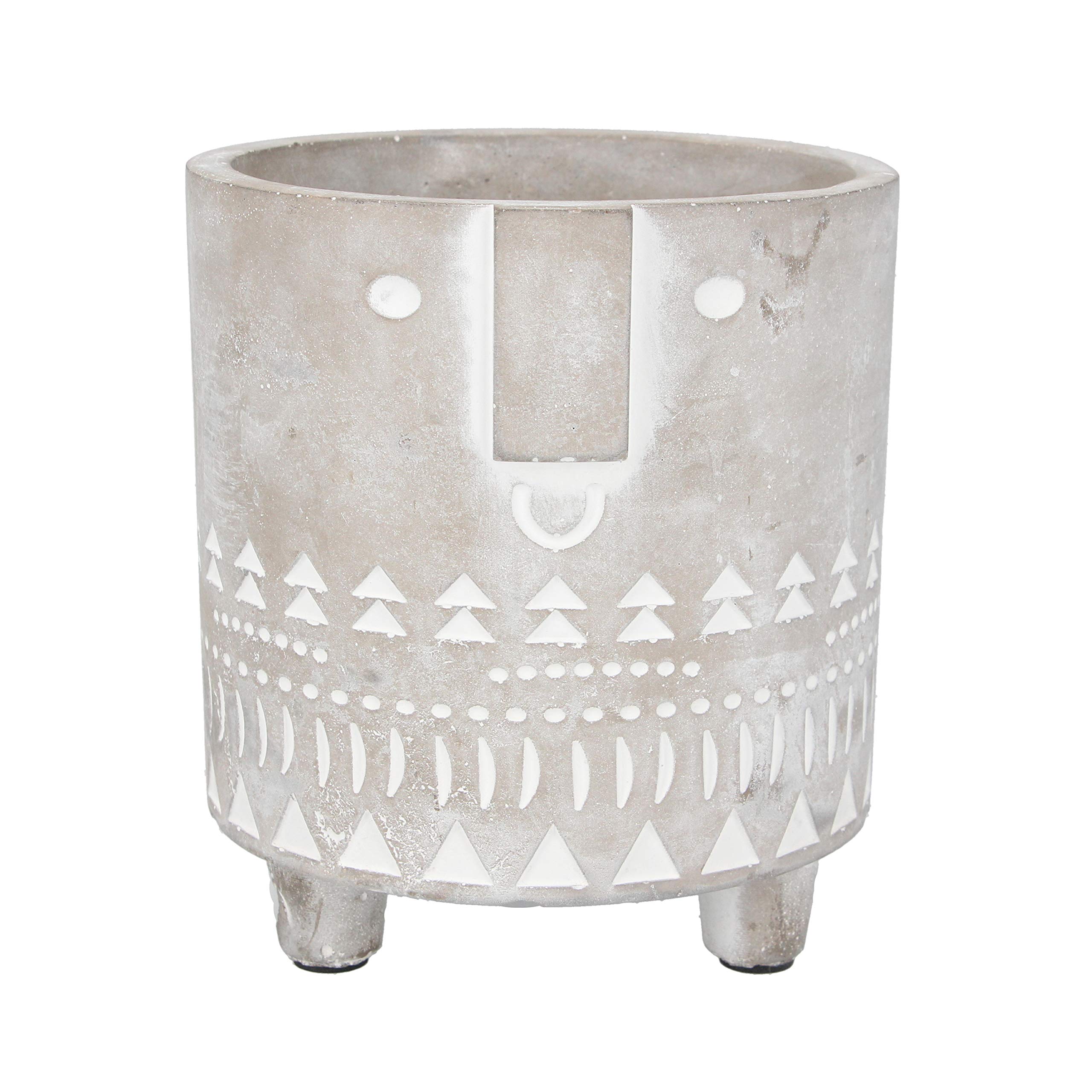 Gisela Graham Concrete Face Pot Cover, Medium, 20048