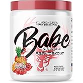 Bucked Up Babe Pre Workout Powder for Women | Fruit Punch | 6g Citrulline, 2g Beta-Alanine, 100mg Hyaluronic Acid, 5mg Biotin and 5 Other Registered trademarked Ingredients | 30 Servings | 13 OZ