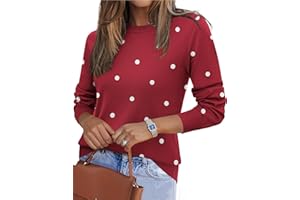 Zeagoo Womens 2025 Fall Sweaters Long Sleeve Tops Classic Crew Neck Pullover Sweaters Loose Dressy Casual Basic Clothes