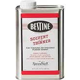Bestine Solvent and Thinner for Rubber Cement &ndash; Cleans Ink, Adhesive and Parts, 32 Ounce Can