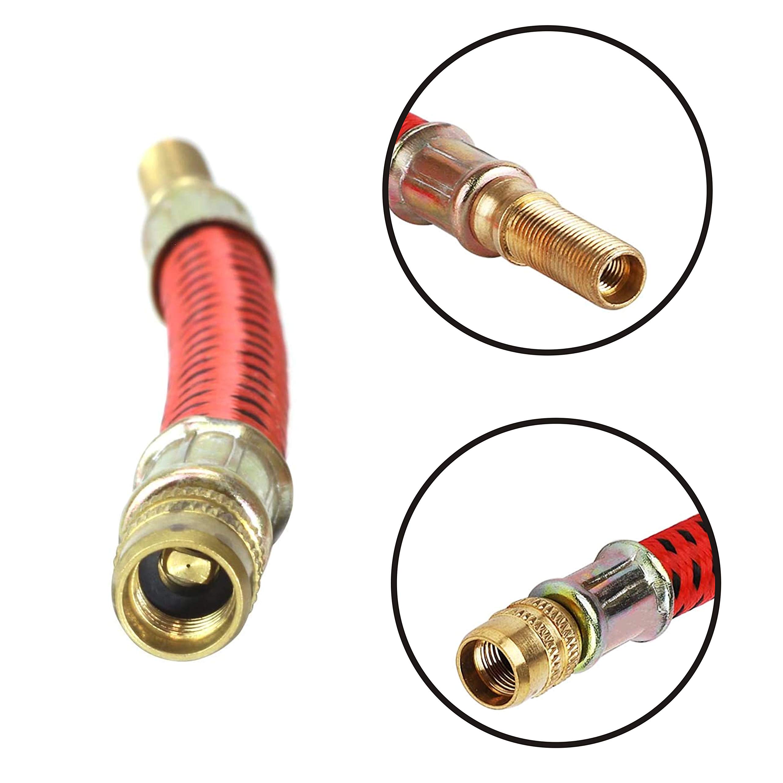 Pump Extension Hose Extended Air Inflator Tube Inflatable Mouth Hose Pump Compatible for Xiaomi 1S M365 Pro Electric Scooter Inflatable Tyre Extension Valve for Bicycle Motorcycle