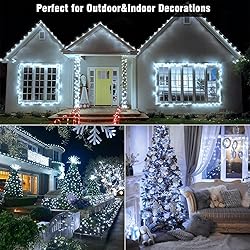 33ft 100 LED Christmas Lights Outdoor - 8 Modes