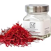 Premium Saffron Threads - Super Negin Afghan Saffron, 100% Pure, Kosher | Hand-harvested Super Negin grade threads for rice, stews, desserts and beverages; premium spice in a glass jar