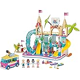 LEGO Friends Summer Fun Water Park 41430 Set Featuring Friends Stephanie, Emma, Olivia and Mason Buildable Mini-Doll Figures, Perfect Set for Creative Play (1,001 Pieces)