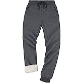Pioneer Camp Men's Sherpa Lined Sweatpants Winter Warm Fleece Joggers Heavyweight Thermal Pants for Athletic Lounge Running