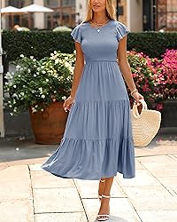 BTFBM Women Casual Short Sleeve Crew Neck Summer