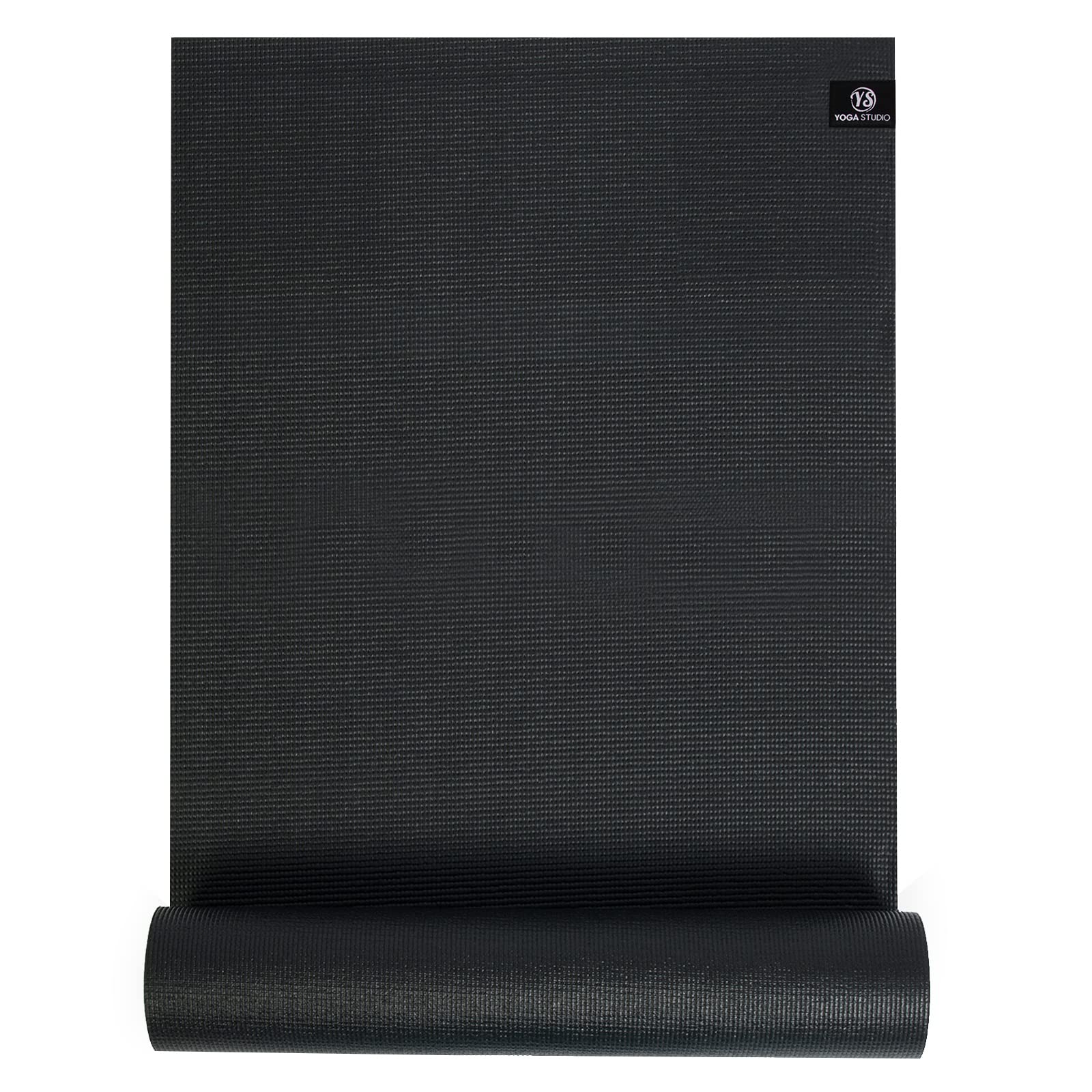 Yoga Studio Sticky Yoga Mat | Oeko-Tex Tear Proof Non-Slip | Workout Exercise Gym Fitness Yoga & Pilates Mat | 183cm x 61cm x 6mm (Black) โ image 1