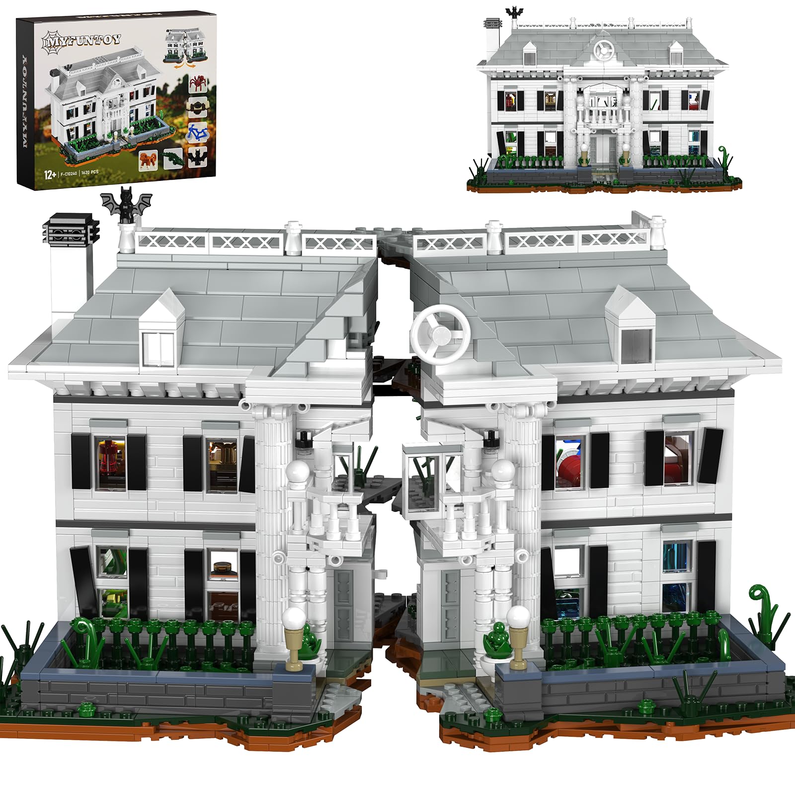 Photo 1 of Jumanjee Board Game House Building Set, Parrish Mansion House Movie Building House Set, Crackable House with Annimals, Compatible with Lego Gifts for Fans and Boys and Girls Aged 12+ ?1620 PCS?