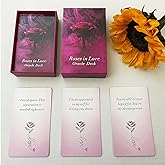 Roses in Love Oracle Cards Deck, Oracle Cards for Beginners, Oracle Deck Help You delve into Your Love Life and Help You Move Towards Your Highest self.