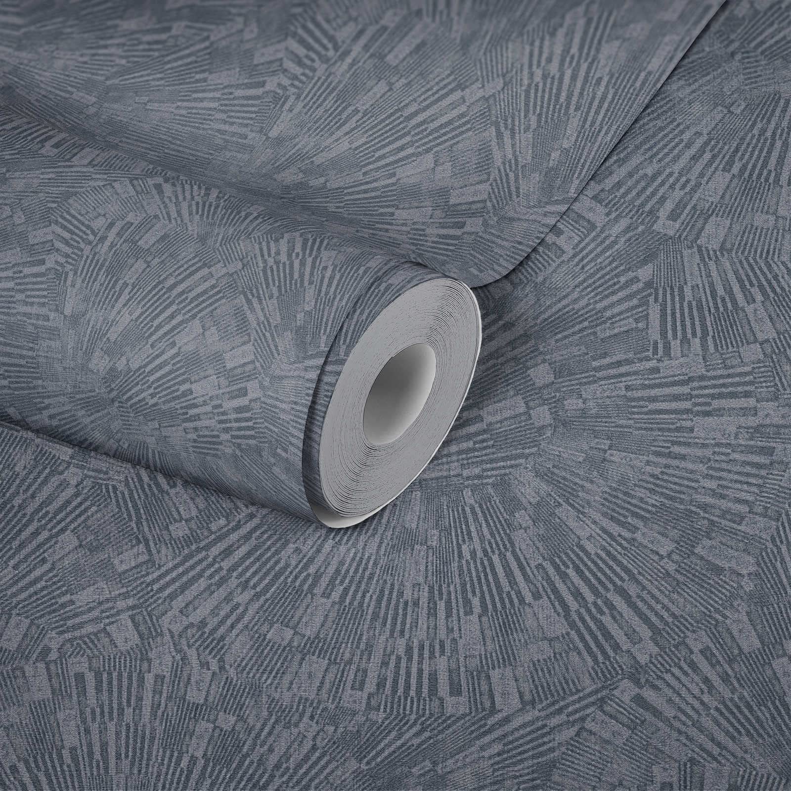 Livingwalls 3D Wallpaper Titanium 3 Non-Woven Wallpaper 10.05 m x 0.53 m Blue Made in Germany 382032 38327-3