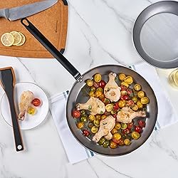 Restaurantware Met Lux 14 Inch Fry Pans, 6 No-Stick