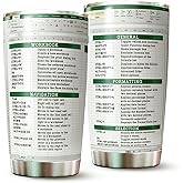 WOOKOO Accountant Tumbler - 20 Oz Stainless Steel Spreadsheet Mug - Office Gift for Accountant, CPA, CFO, Tax Preparer