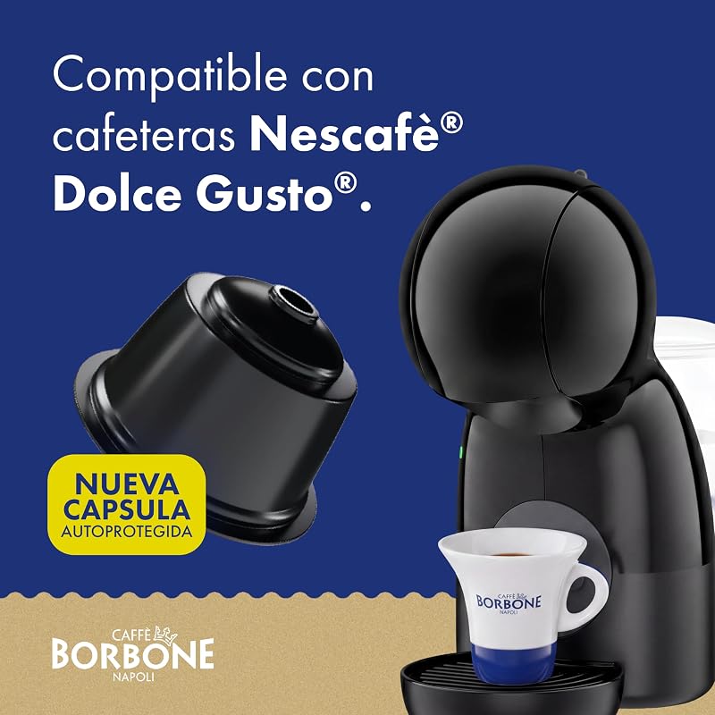 Crema Superiore - 64 cápsulas de café - Potentes e refinadas - Compatível com máquinas® de café Nescafè®* Dolce Gusto*
