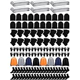Suhine 120 Pcs Homeless Care Supplies Bulk Emergency Blankets Winter Gloves Beanies Neck Warmers Unisex Socks Drawstring Bags