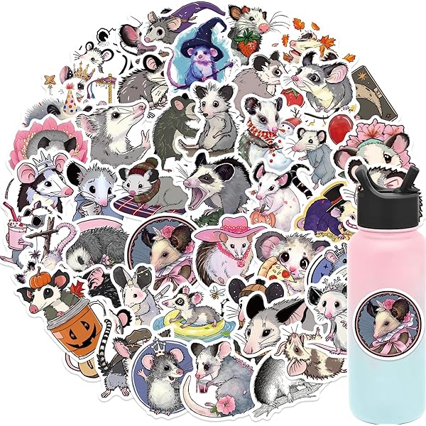 thumbnail image 2 of Screaming Possum Earrings - Fun Trash Animal Opossum Jewelry For Animal Lovers 2 of 12