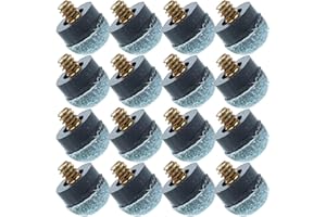 Toyvian 30pcs Screw-on 10mm Pool Cue Tips Replacement for Billiard and Snooker Cues, Soft Blue Gray Heads