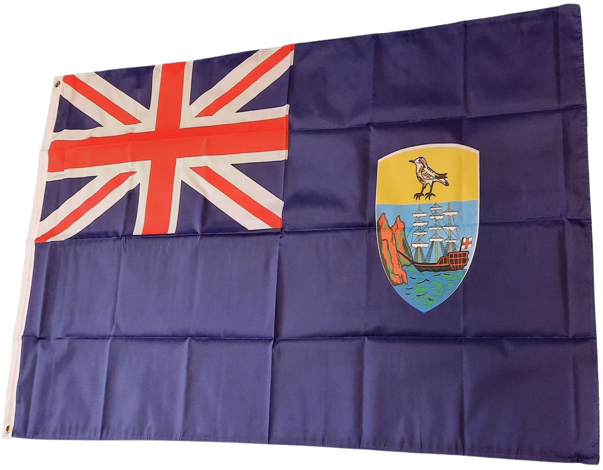 NWFlags St Helena Flag 3ft x 2ft 75d Premium Polyester Suitable For Flagpoles | Strong Polyester 3x2 foot material flag with Eyelets