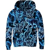 Goodstoworld Boys Girls Warm Fleece 3D Graphic Hoodies Sweatshirt with Pockets Size 5-16 Years