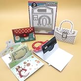 AlinaCraft 1set Card Bag Metal Cutting Die Cut for Handmade Gift Cards Holder Gift Wrap Money Packing Paper Craft Scrapbooking for DIY Holiday Gifts Friends Family Kids Present