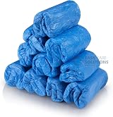 EASY CARE SOLUTIONS 100 Pcs Disposable Shoe Covers CPE 2.6g Blue Overshoes view 4