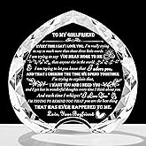 Gifts for Girlfriend from Boyfriend Unique - Crystal Heart Gifts Personalized Gifts for My Girlfriend Who Has Everything - Birthday Anniversary Wedding Day gifts Ideas for Girlfriend