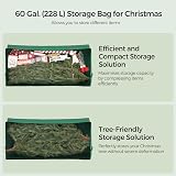 SONGMICS Christmas Tree Storage Bag 9 ft Green 150x55x62 cm 600D Oxford view 7