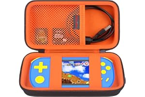Elonbo Carrying Case Compatible with TEBIYOU Handheld Game Console for Kids Preloaded 218 Retro Video Games,Portable Gaming Player Travel Storage Cover Bag,Mini Arcade Electronic Toy Organizer Holder