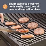 VonHaus VonShef 5 Piece BBQ Tool Set with Carry Bag Spatula Fork Tongs view 5