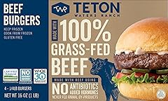 Teton Waters Ranch, Beef Burgers Gluten Free Fz, 16 Ounce