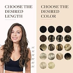 GOO GOO Clip in Hair Extensions Real Human