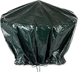 LIVIVO Heavy Duty Round Fire Pit Cover – Waterproof & UV-Resistant Green view 1