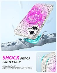 iMangoo for iPhone 16 Case Sparkly Pretty Cute