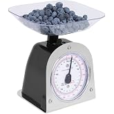 Mechanical Kitchen Food Weight Scale with Removable Bowl &ndash; Accurate Measurements up to 11 lbs (5 kg) &ndash; Ideal for Cooking, Baking, and Portion Control​