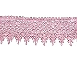 YYCRAFT 5 Yards Pink Lace Edge Trim Wedding