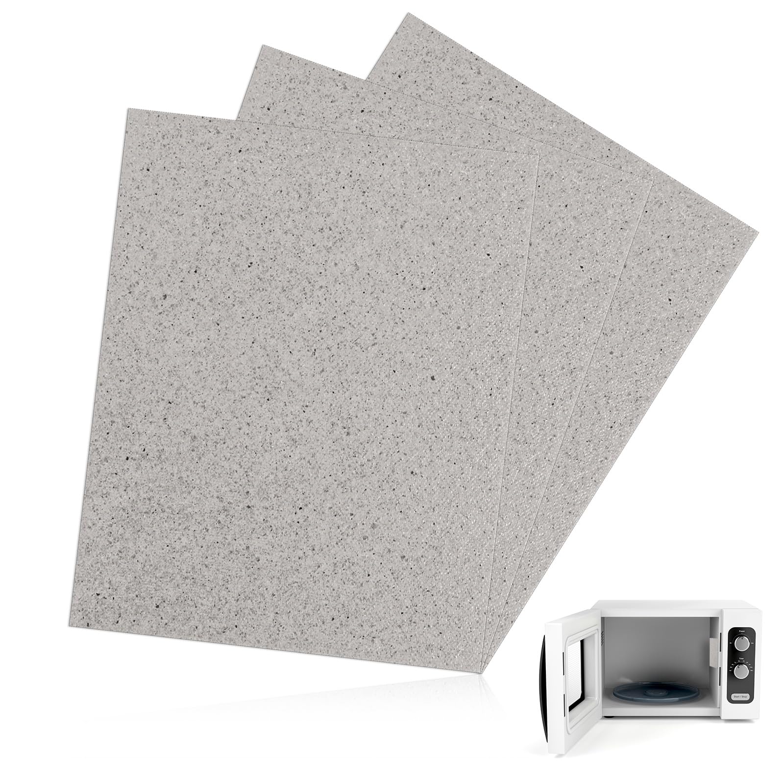Photo 1 of 150 X 120mm 3 Pack Waveguide Cover Mica Plates Sheets, Universal Mica Sheet for Microwave Oven, Free Cutting According to The Required Size for Universal Microwave Oven Repairing Part
