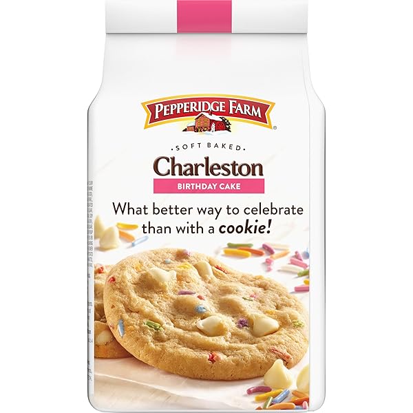 PEPPERIDGE FARM CHARLESTON BIRTHDAY CAKE COOKIES, 8 SOFT BAKED COOKIES, 8.6 OZ. BAG