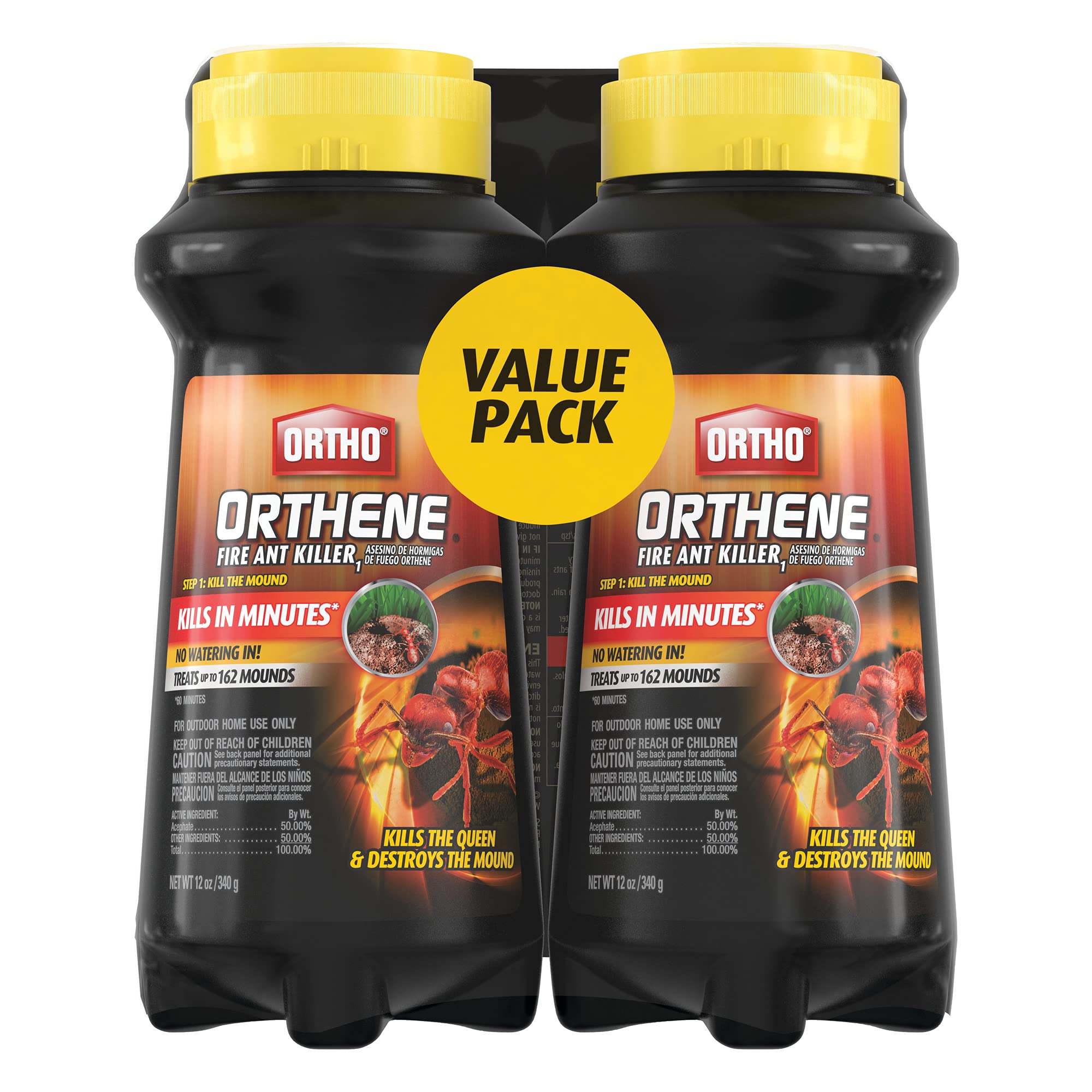 Photo 1 of Ortho Orthene Fire Ant Killer1, Kills the Queen and Destroys Mounds, Begins Working in 60 minutes, 12 oz., 2-Pack