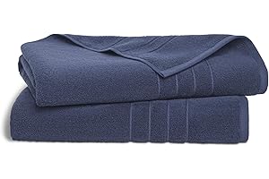 Brooklinen Classic Turkish Cotton Bath Sheets - Set of 2, Midnight Navy, 100% Cotton | Soft and Highly Absorbent Towels