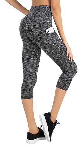 LifeSky Women Yoga Leggings: High Waist Tummy Control 4-Way
