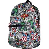 Marvel Avengers Thor Iron Man Captain America Hulk Laptop School Backpack 17"