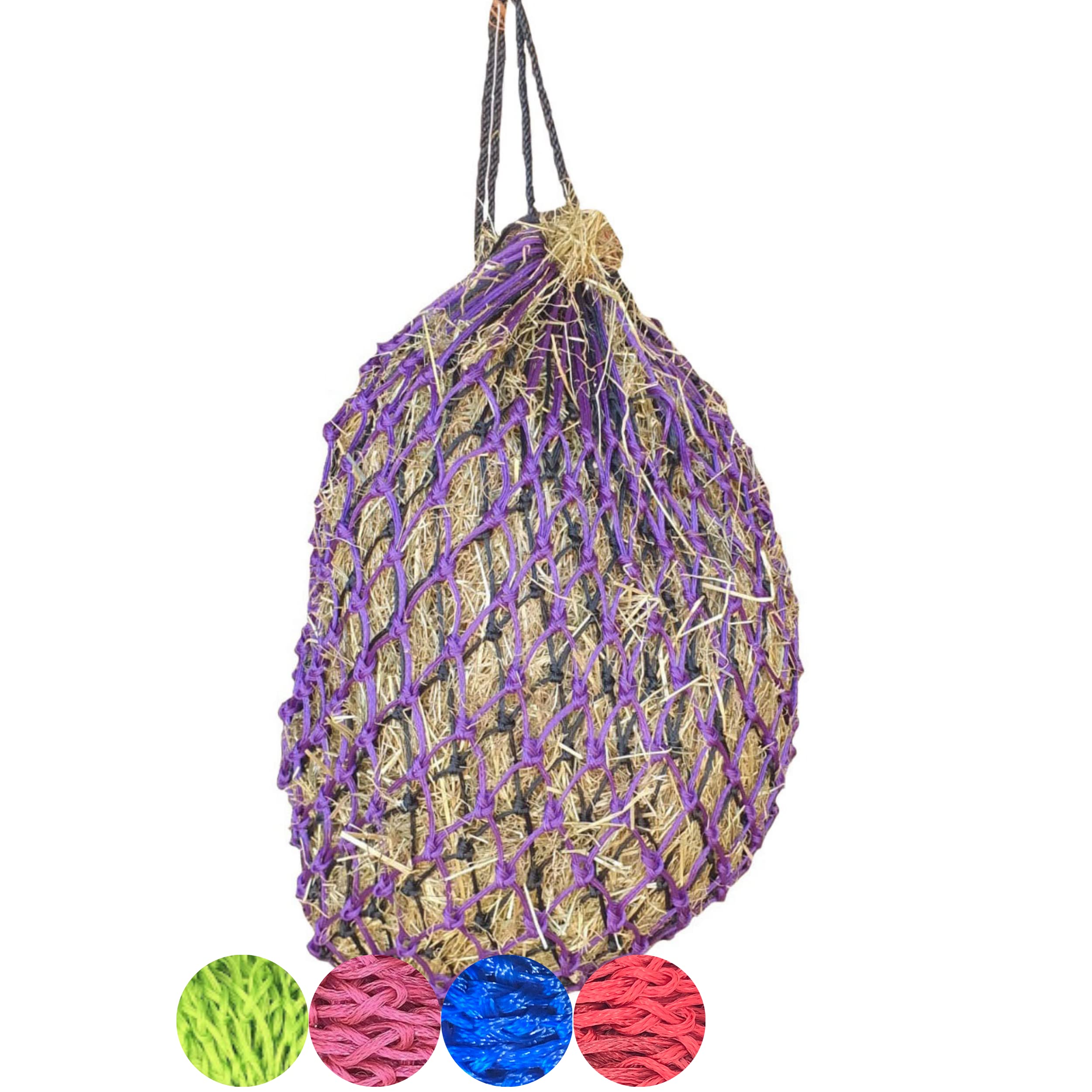 B Living Double Hay Net For Horses - Net Bag With Extra Strong Mesh Holes For Greedy Horses. Horse Accessories Haynet For Haylage, Horse Treats & Soak Hay Bale