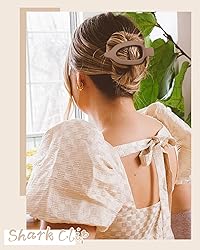 French Flat Hair Clips for Women - 6Pcs Flat Hair